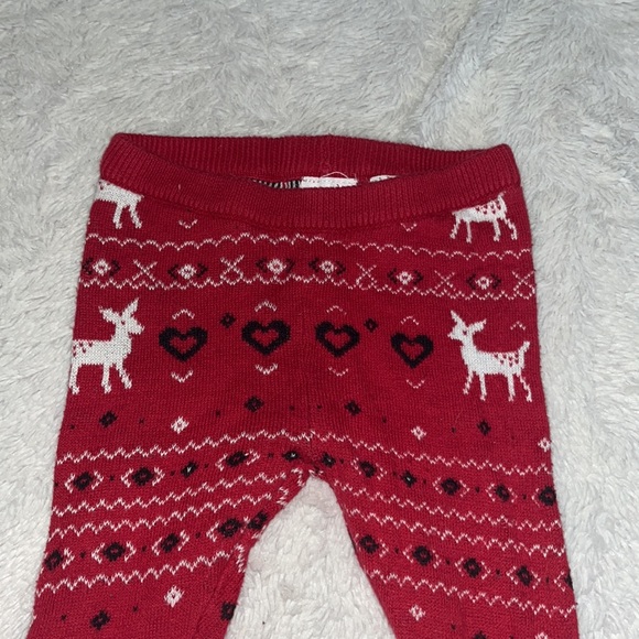 (3 for $10) joe fresh holiday/ Christmas leggings - Picture 2 of 4